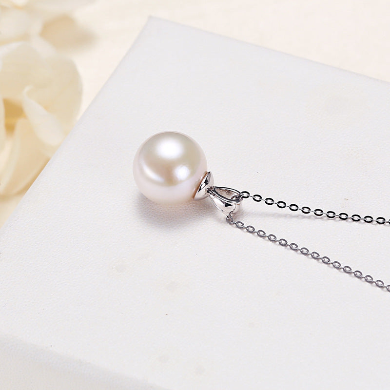 Silver Freshwater Pearl Necklace - Frazeshop