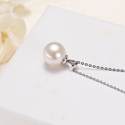 Silver Freshwater Pearl Necklace - Frazeshop