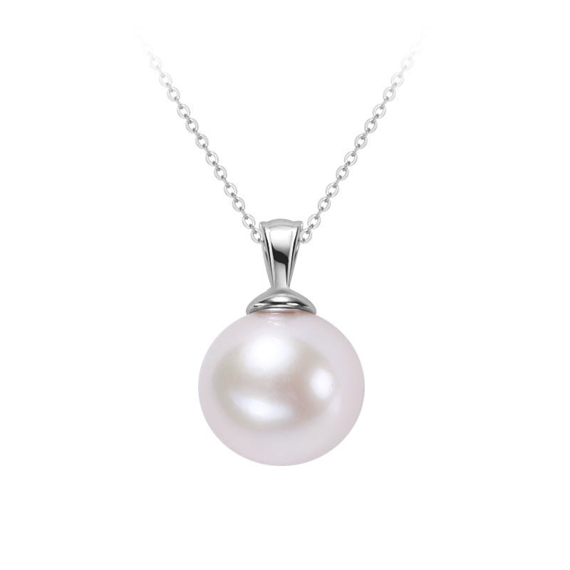 Silver Freshwater Pearl Necklace - Frazeshop