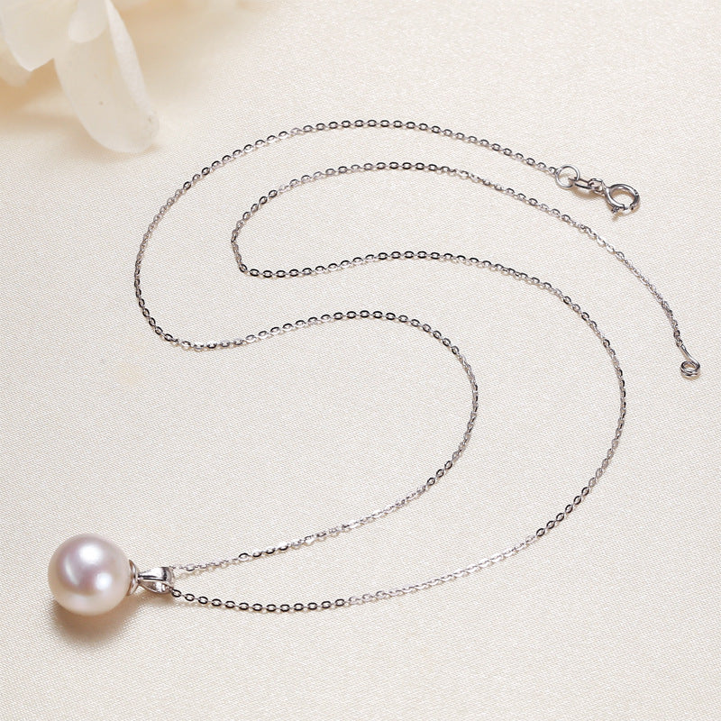 Silver Freshwater Pearl Necklace - Frazeshop