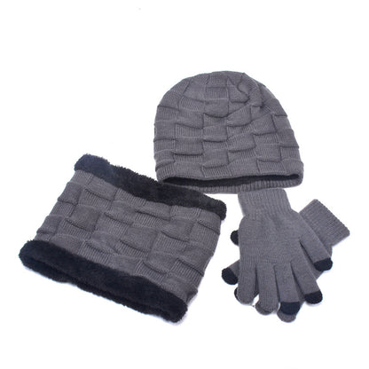 Hat Scarf Gloves Three-piece Collection- Frazeshop