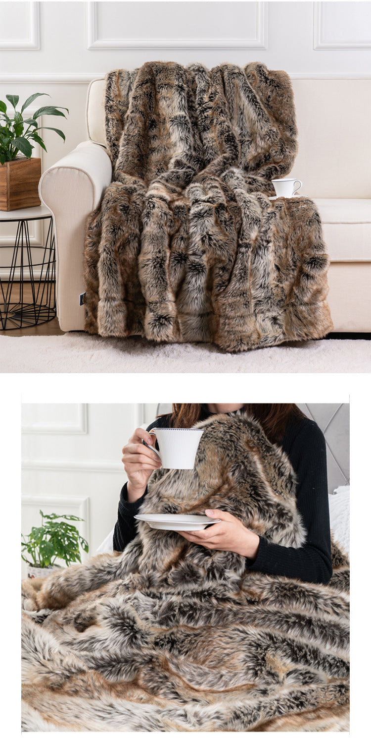 Luxury Faux Fur Throw Blanket - Frazeshop