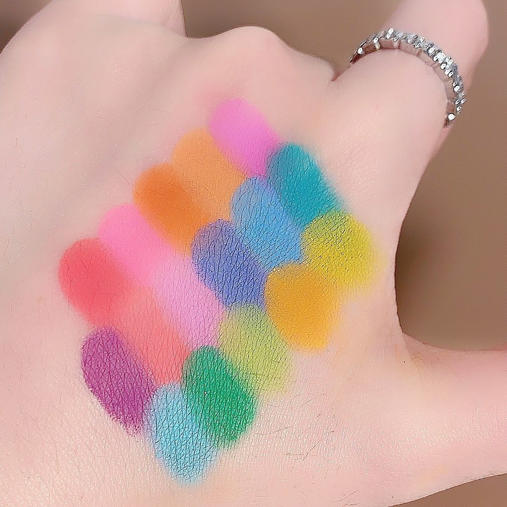 Matte Pearlescent Stage Makeup Eye Shadow Plate - Frazeshop