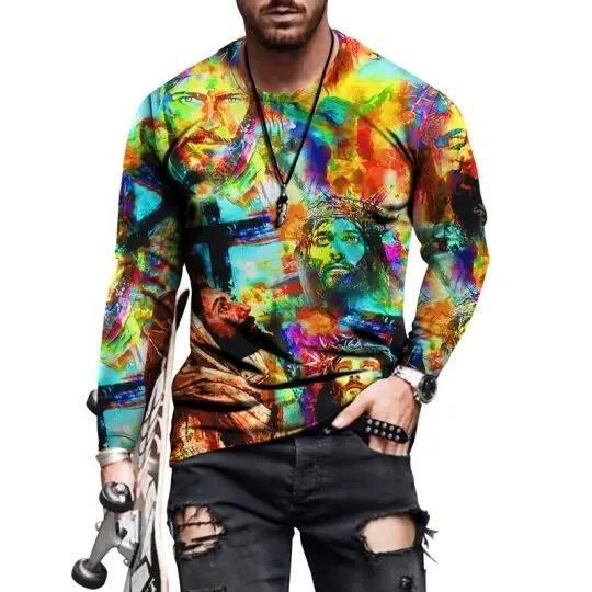Mens Letter Crew Neck Slim Fit Casual Print T Shirt - Frazeshop