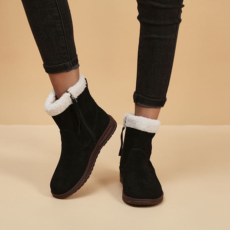 Warm Fleece Short Boots - Frazeshop