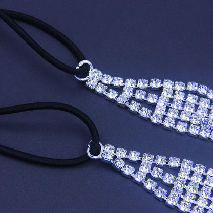 Diamond Rhinestone Elastic Headband Hair Accessory - Frazeshop