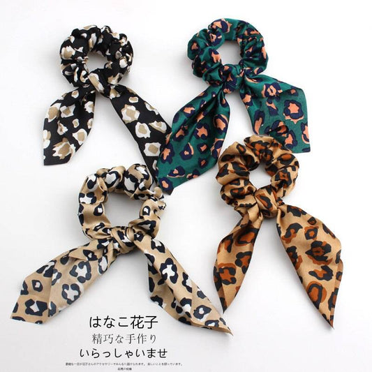 Leopard Style Streamer Scrunchies - Frazeshop