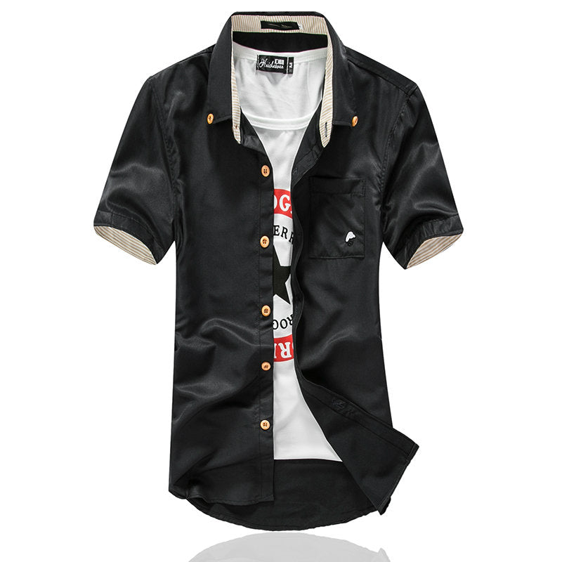 Embroidery Mens Shirts - Frazeshop