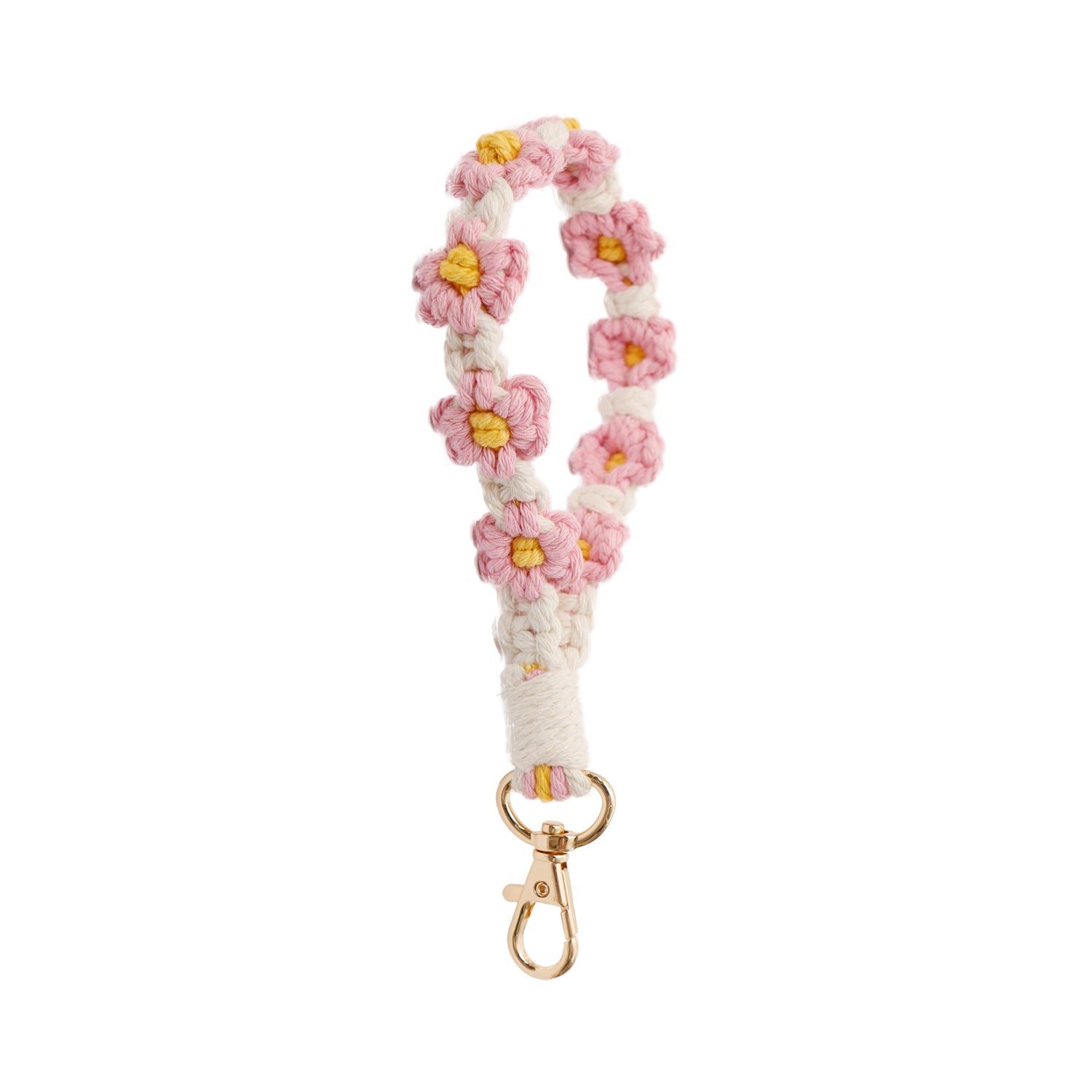 Hand-Woven Daisy Keychain - Frazeshop