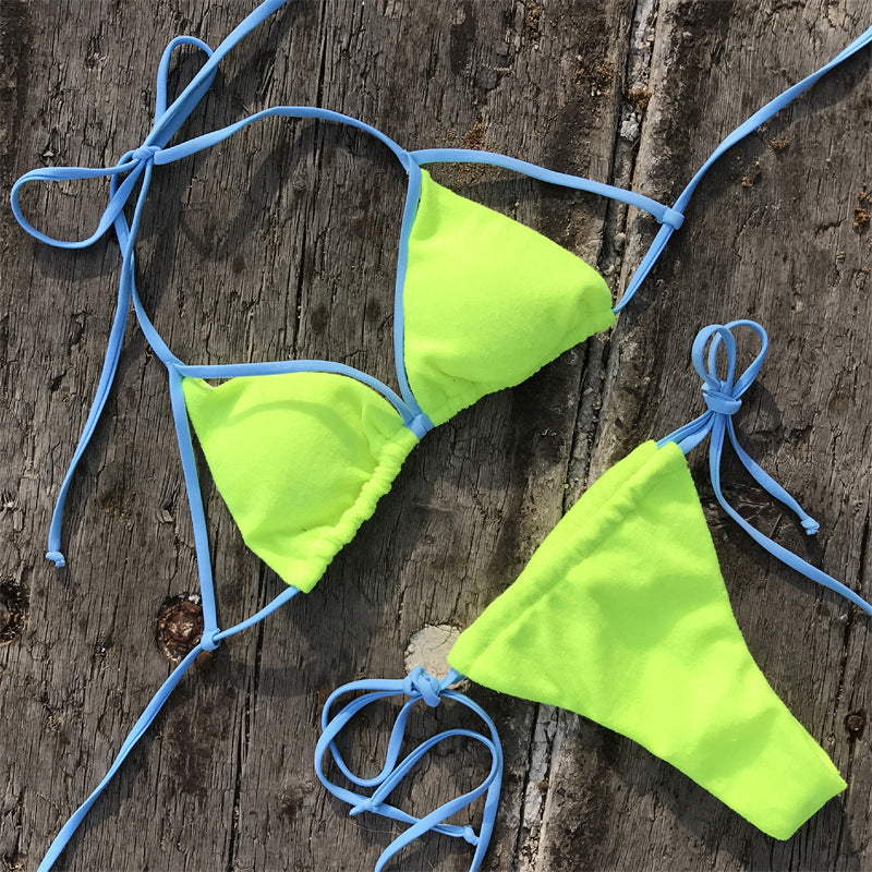 Ladies Swimming Wading Sports Bikini Split Beach Swimwear - Frazeshop