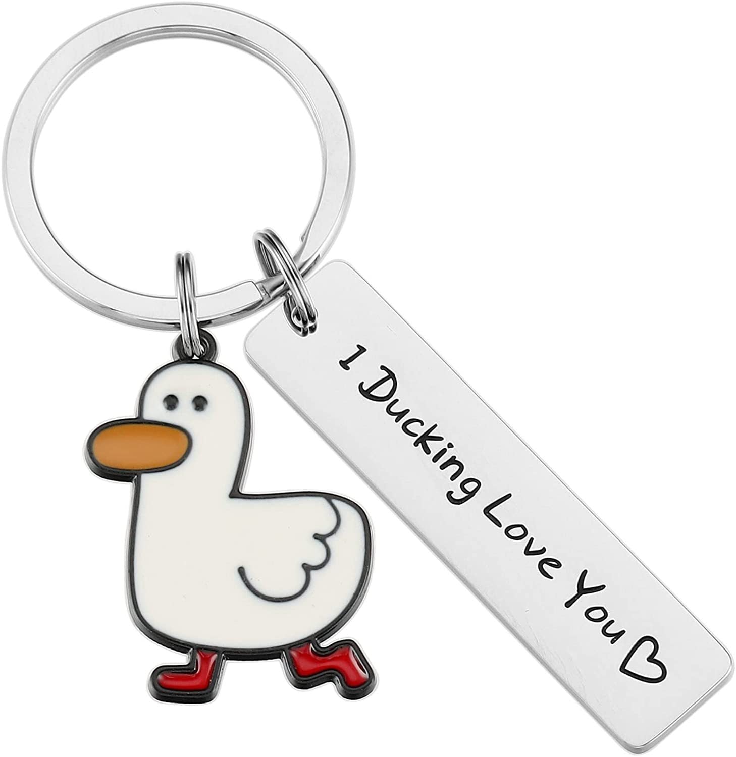 Funny Duck Pun Keychain - Frazeshop