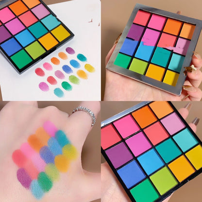 Matte Pearlescent Stage Makeup Eye Shadow Plate - Frazeshop