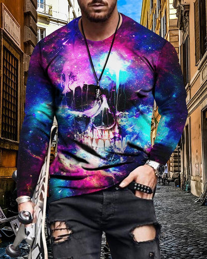 Mens Letter Crew Neck Slim Fit Casual Print T Shirt - Frazeshop