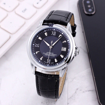 Mens Transparent Skeleton Mechanical Automatic Casual Watch - Frazeshop