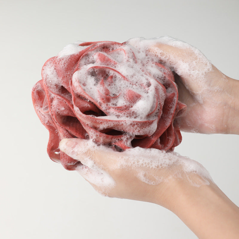 New Rose Bath Ball Scrub Towel - Frazeshop