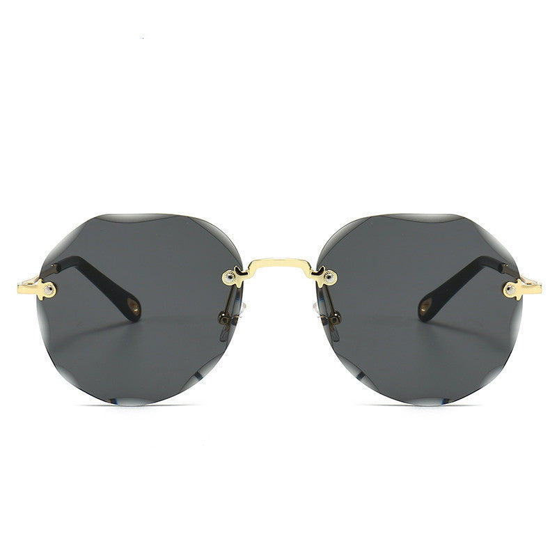 Rimless Trimmed Sunglasses - Frazeshop