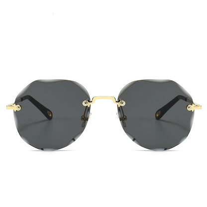 Rimless Trimmed Sunglasses - Frazeshop