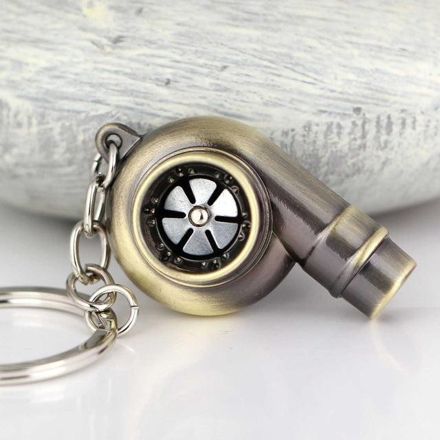 Turbo Keychain Metal Whistle Sound Supercharger - Frazeshop