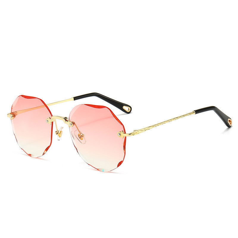 Rimless Trimmed Sunglasses - Frazeshop