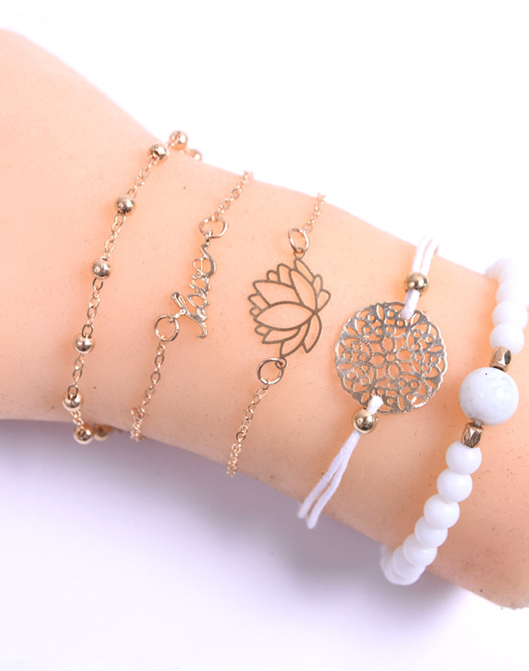 Lotus English Bracelets - Frazeshop