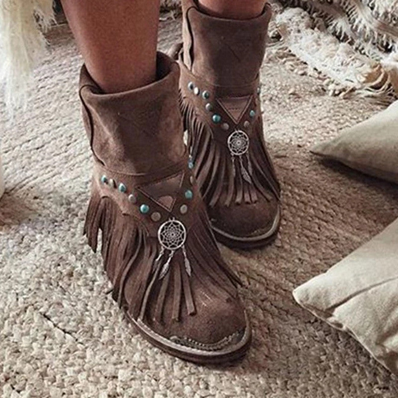 Tassel women's boots - Frazeshop