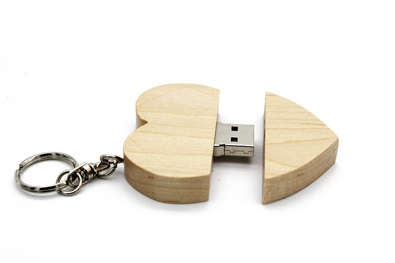 Love Wooden Keychain/flashdrive - Frazeshop