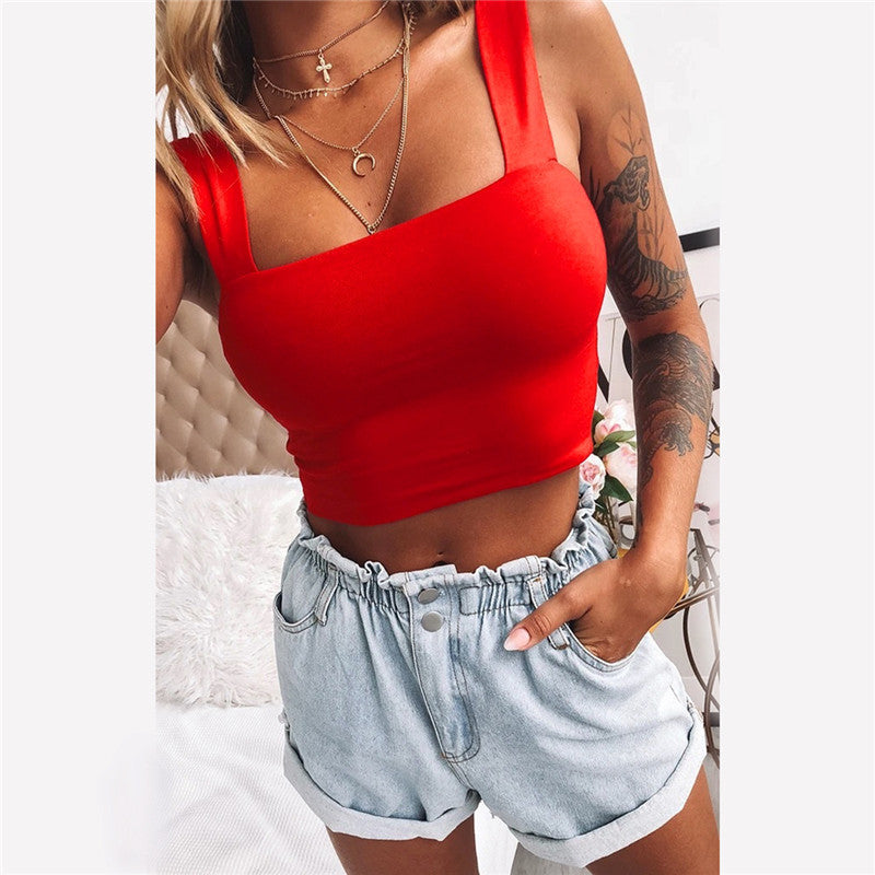 Fashion Women's T-shirt Crop Top - Frazeshop