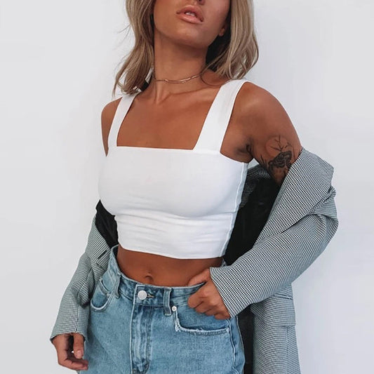 Fashion Women's T-shirt Crop Top - Frazeshop