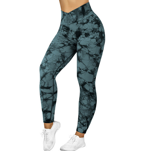 Seamless Tie Dye Leggings - Frazeshop