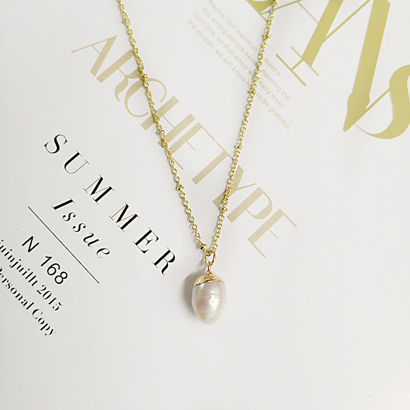 Freshwater Pearl Pendant Necklace - Frazeshop