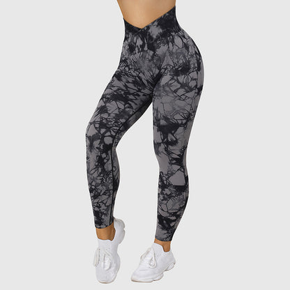 Seamless Tie Dye Leggings - Frazeshop