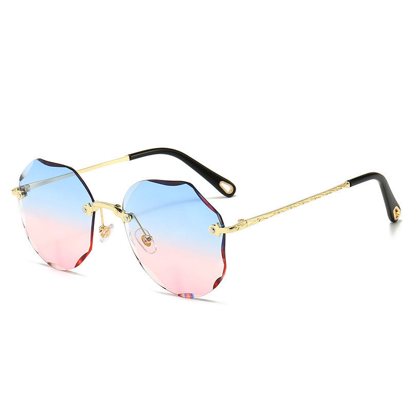 Rimless Trimmed Sunglasses - Frazeshop