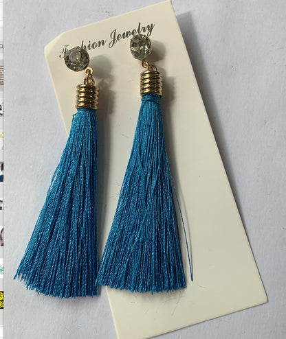 Women's Trendy Long Fringe Earrings - Frazeshop