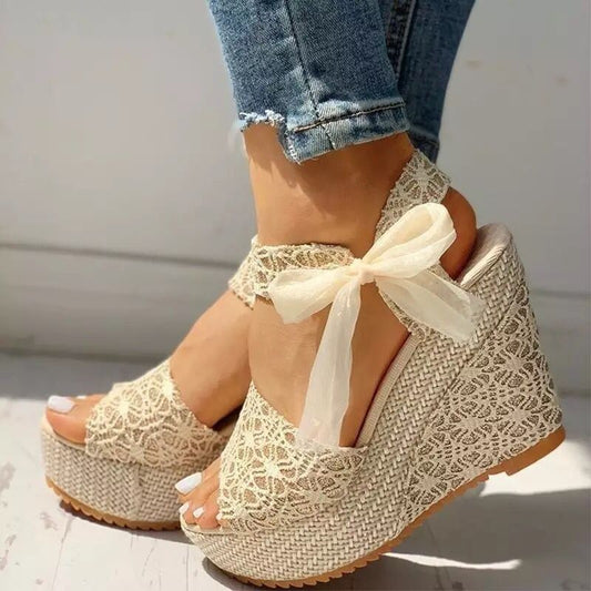 Women's Fashion Open-toe Wedge Sandals - Frazeshop