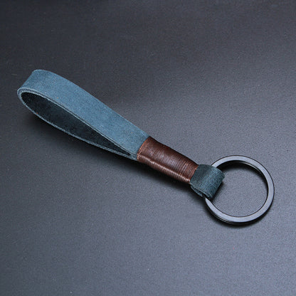 Fashion Simple Top Layer Cowhide Keychain - Frazeshop